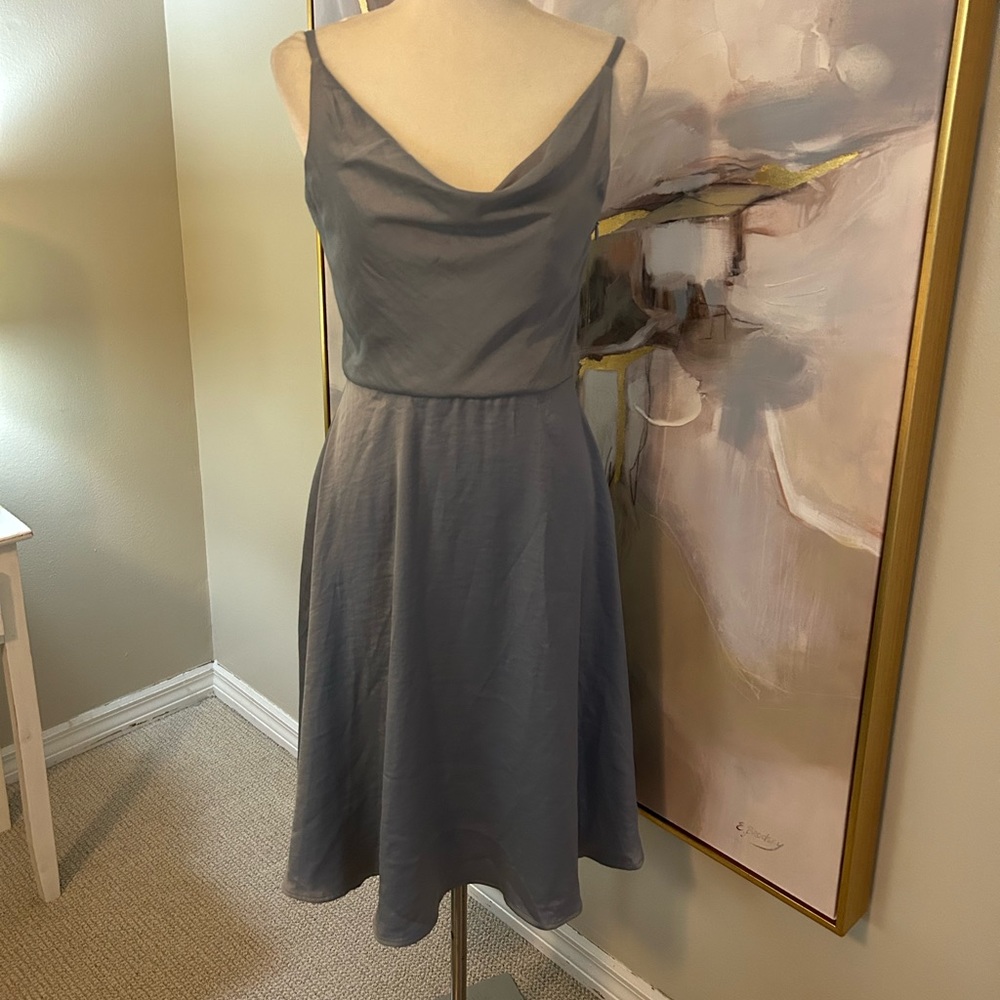 Chi Chi Size 4 Satin‎ Cowl Neck Dress